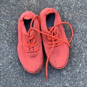 Orange Allbirds Wool Runners 8
